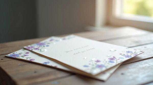 Exprimez votre gratitude avec une carte de remerciement décès